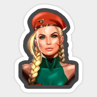 CAMMY WHITE PORTRAIT (STREET FIGHTER) Sticker